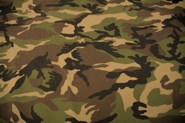 Camouflage Stretch Cotton Drill