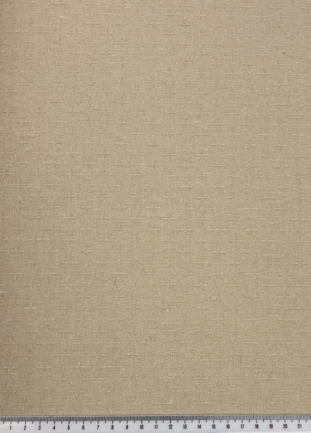 Neutral Cross Stitched Textured Linen Cotton Blend