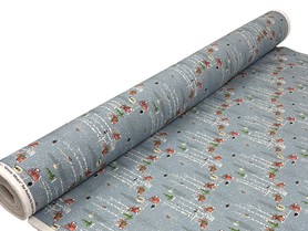 Christmas Rabbits Printed Cotton