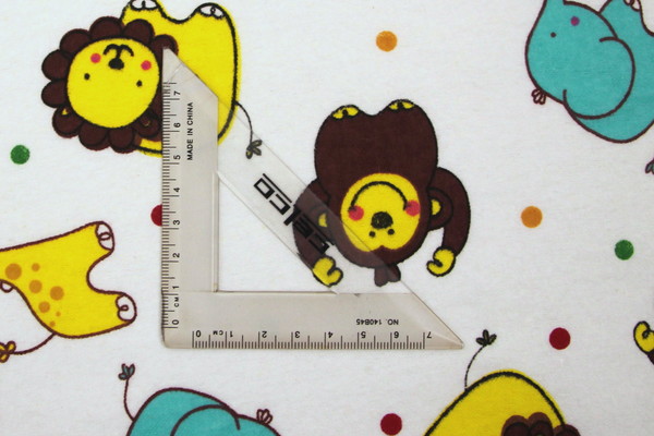 Baby Safari Animals on Printed Flannelette