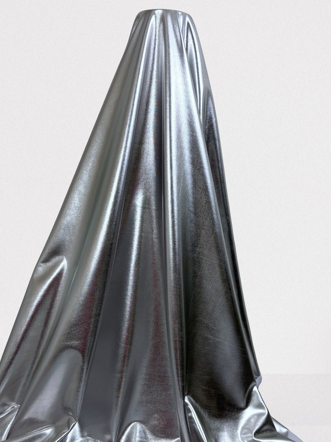 Silver Foil Lycra Knit