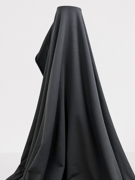 Charcoal French Terry - Unbrushed Sweatshirting