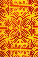 Burnt Orange on Daffodil Yellow Pasifika Dobby Cotton