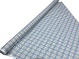 Pale Blue Tarten Check Polished Cotton