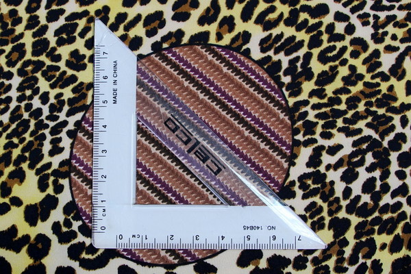 Flourishes on Leopard Printed Silky-Feel Polyester