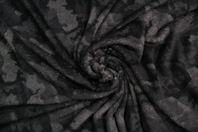 Grey Camo Cuddle Fleece