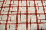Spice & Cream Textured Check Wool Blend
