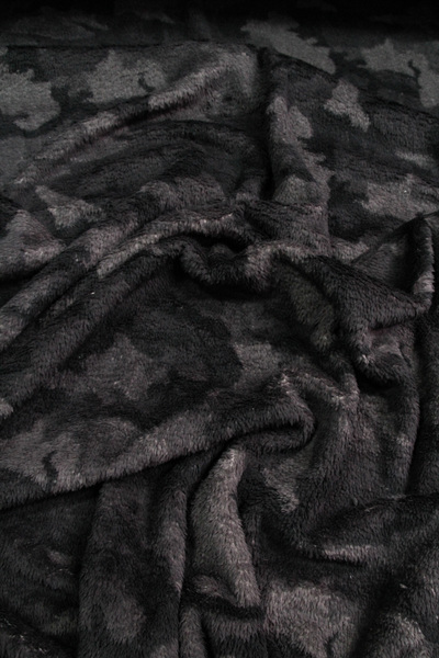 Grey Camo Cuddle Fleece