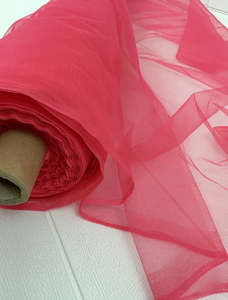 Bright Watermelon Fairy Floss Tulle