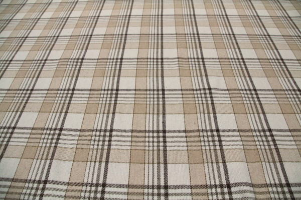 Creamy Checks Wool Blend