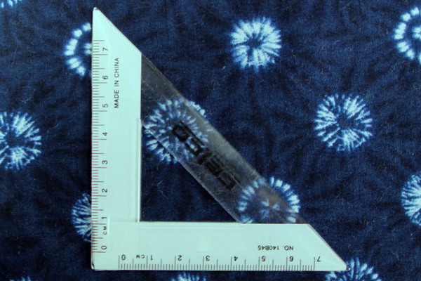 White "Sun-Print" on Navy Premium Cotton 