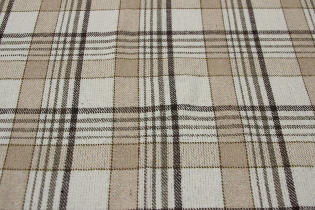 Creamy Checks Wool Blend