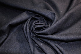 Navy Textured Wool Suiting