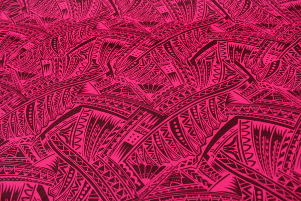 Island Printed Knit - Pink & Burgundy
