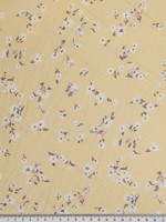 * SPECIAL * Mini Flowers on Buttermilk Crinkle Rayon