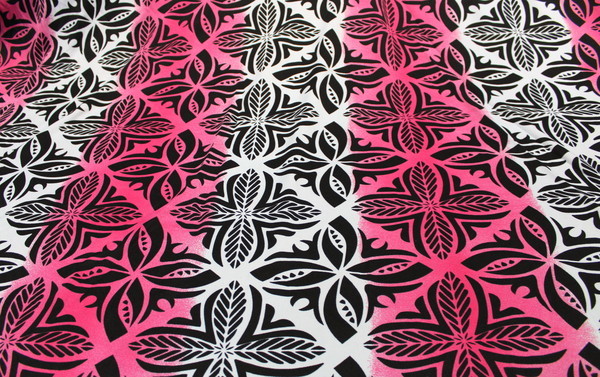 Island Printed Knit - Pink & White