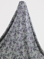 * SPECIAL * Country Flowers on Soft Sage Crinkle Rayon