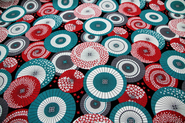 Japanese Parasol Printed Premium Slub Cotton