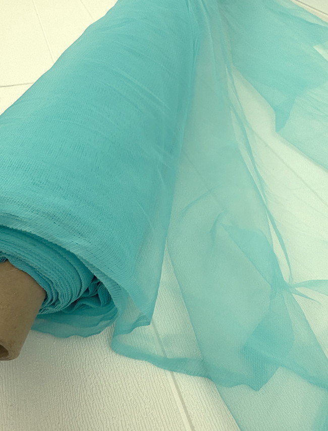 Vintage Turquoise Fairy Floss Tulle