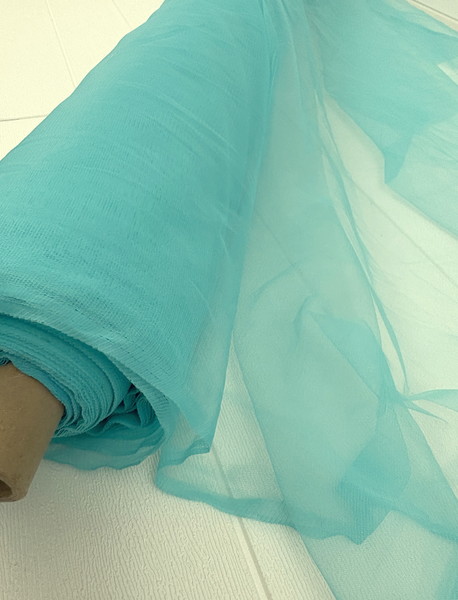 Vintage Turquoise Fairy Floss Tulle