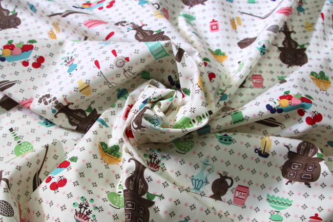 Cook Book Printed Cotton