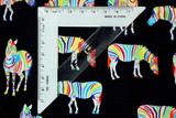 Rainbow Zebras Premium Printed Cotton