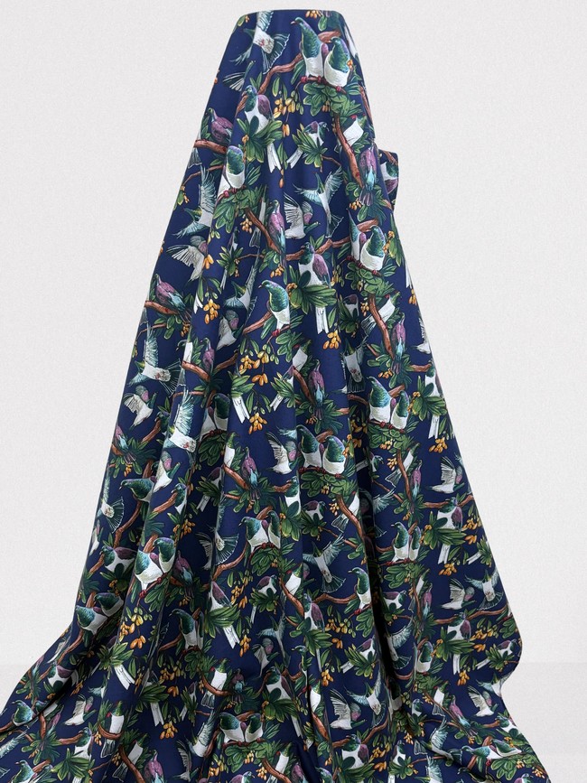 Native Treasures - Wood Pigeon Kiwiana Cotton