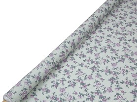 * SPECIAL * Country Flowers on Soft Sage Crinkle Rayon
