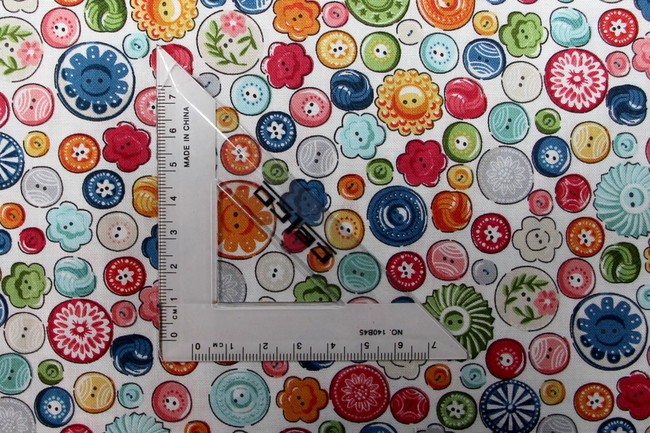 Sewing Room Buttons Printed Premium Cotton