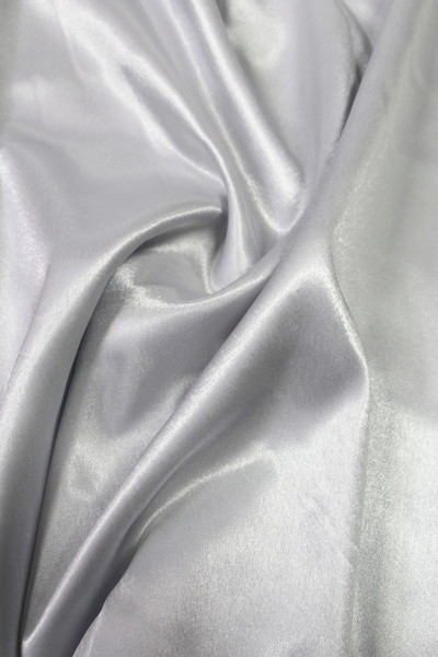 Silver Satin Backed Crepe
