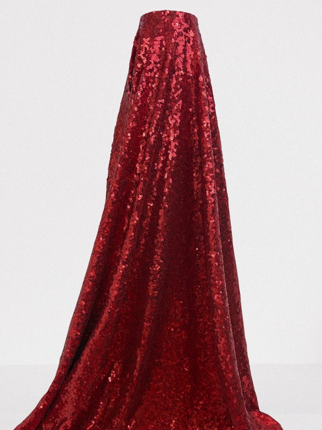 Red Wiggly Sequins