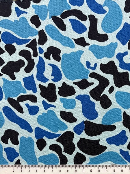 Blue Camo French Terry