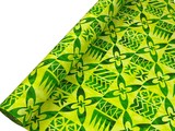 Green & Lime Tile Pacific Island Cotton Dobby