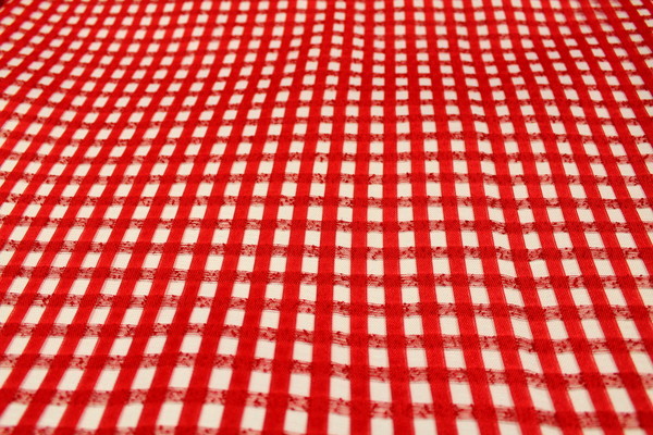 Off The Grid - Red Large 'Eyelet' Woven