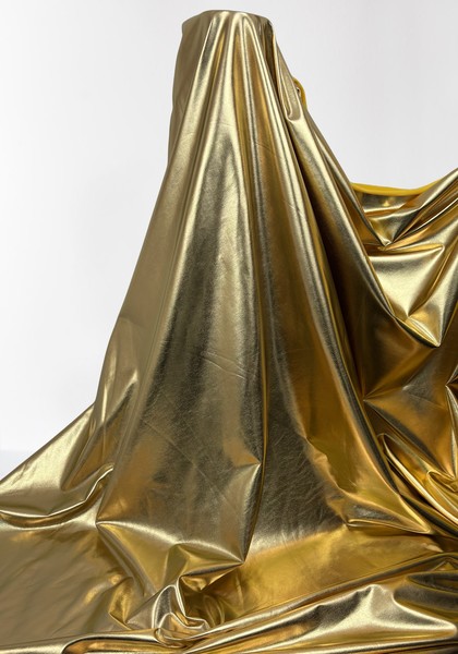 Gold Foil Lycra Knit