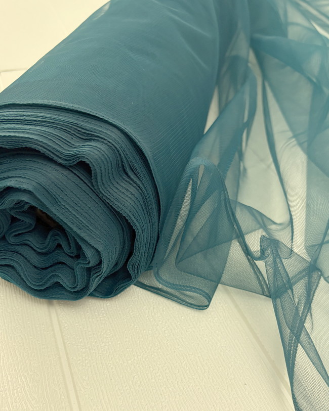 Petrol Blue Fairy Floss Tulle