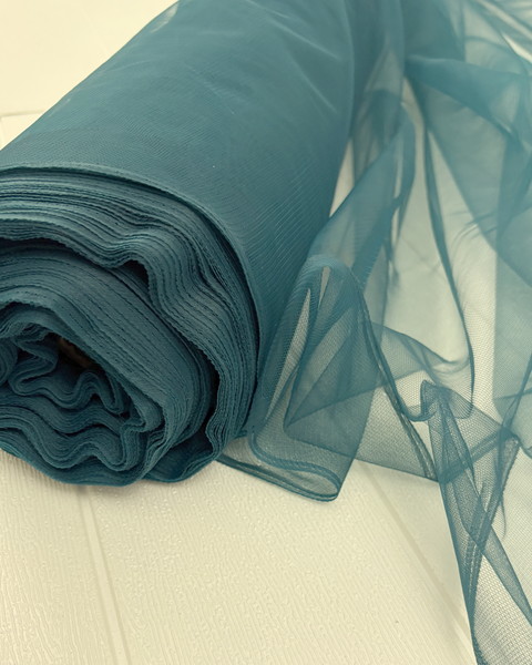 Petrol Blue Fairy Floss Tulle