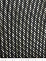 Khaki & Cream on Black "Dot Textured" Wool Blend