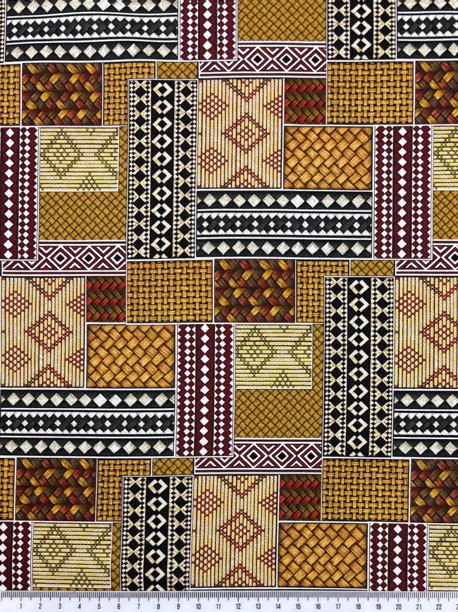 Kete Tile Kiwiana Printed Cotton