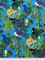 Beautiful Birds - Kiwiana Cottons