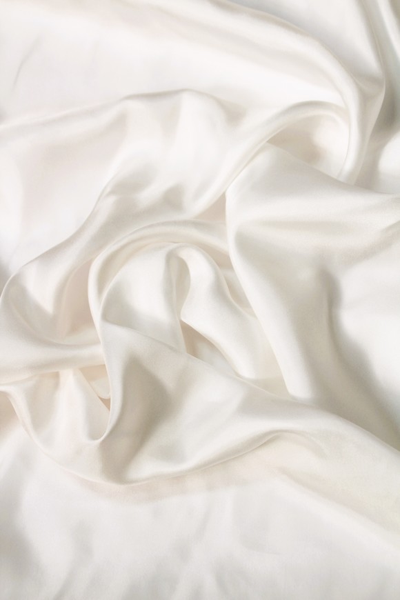 Creamy Ivory Silk Light-weight Twill