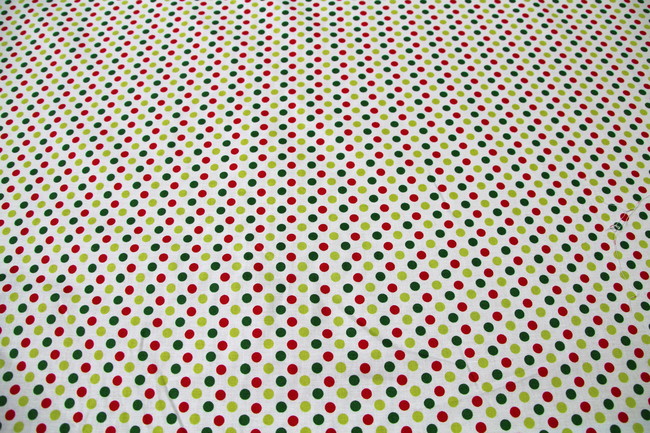 Great Spot! Red, Green & Lime Spotted Cotton