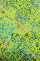 Yellows & Blue Toned Premium Bali Batik Cotton
