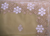 Muted Champagne Embroidered Saree