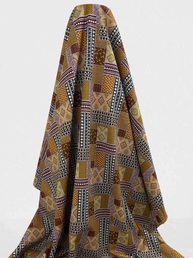 Kete Tile Kiwiana Printed Cotton