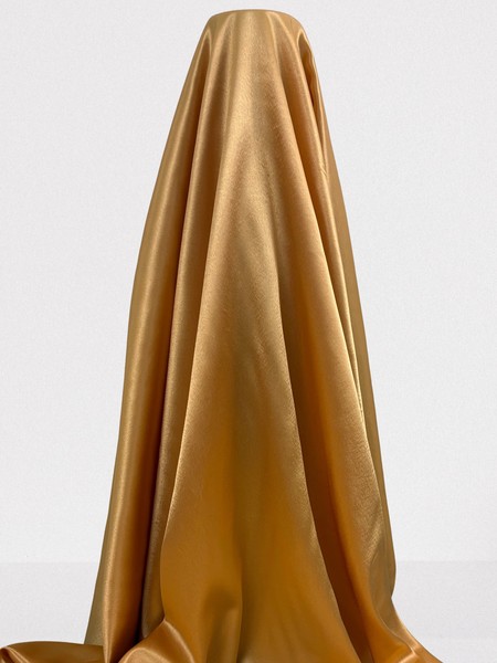 Old Gold Satin Backed Crepe