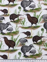 Native Treasures - Kiwi Kiwiana Cotton