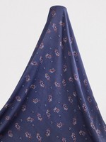 * SPECIAL * Mini Sprigs & Flowers on Denim Chambray Crinkle Rayon