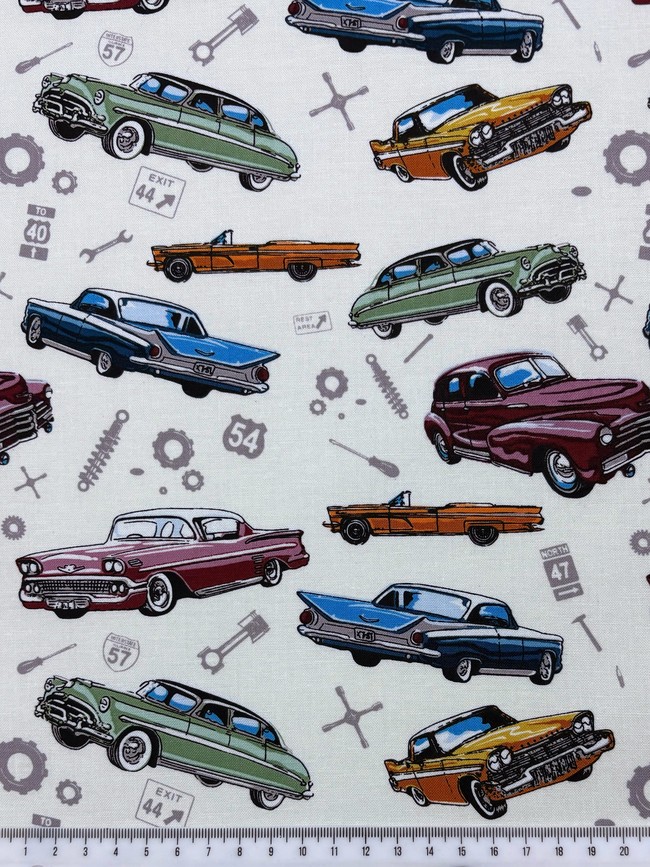 Classics on Cream Printed Kiwiana Cotton