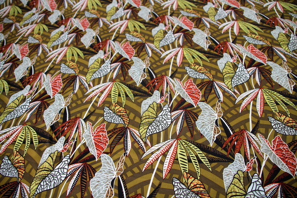 New Season Printed Rayon - Autumn Toned Leaves